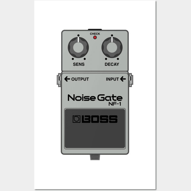 Boss NF-1 Noise Gate Guitar Effect Pedal Wall Art by conform